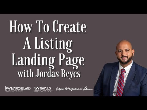 Creating a Property Landing Page on KW Command Website