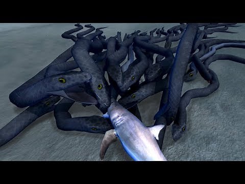 NEW SHARK Vs GIANT TITANOBOA SNAKE!!! | Beast Battle Simulator Gameplay | Ep3