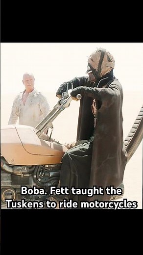 Boba. Fett taught the Tuskens to ride motorcycles#boba #shorts #shortvideo #series #fouryou