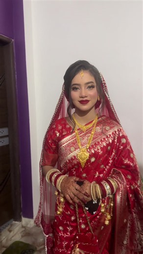 Red bride look chattogram: red saree bridal look ideas