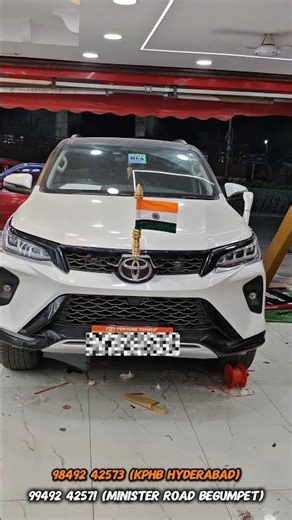 fortuner car install flag rod #automobile