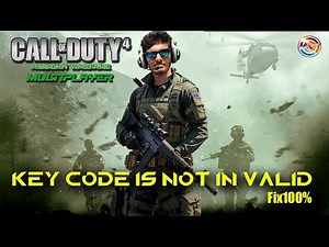 Cod 4 Modern warfare Multiplayer Key code is not in valid fix100% - Sinhala