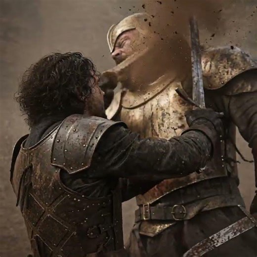 What if Game of Throne's Jon Snow battled Cersei's Champion, the Mountain, and went berzerker mode?