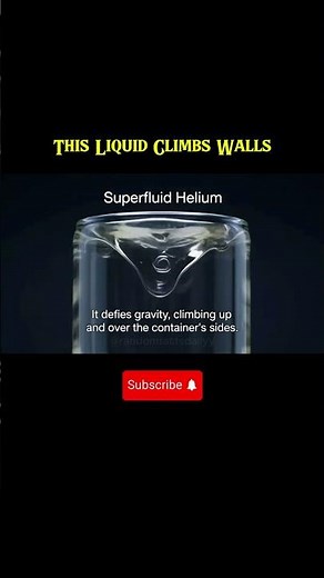 Superfluid Helium Defies Gravity 🤯 | ‪@randomfactsdailyy‬ #sciencefacts #mindblowingfacts #ytshorts