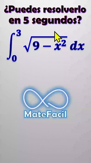 ¿Sabes cómo resolver esta integral definida rápidamente? #calculus #math #matefacil | MateFacil
