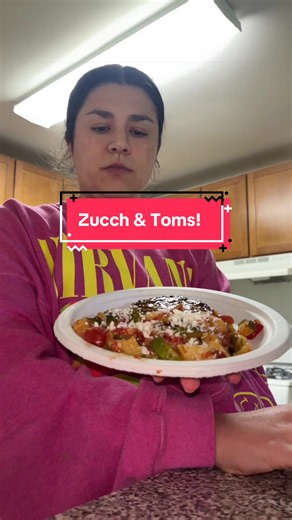 So quick and easy!!! A must try for the summer!!! Recipe below! -3 medium zucchinis -1 small yellow onion -3-4 large cloves garlic -salt and pepper to taste -feta to top (optional) Chop all ingredients. Cook onion and garlic first for 5 mins uncovered. Add zucchini, cook for 5 mins covered. Add tomatoes, cook another 5 mins uncovered. Season to taste. Top with feta if you choose and enjoy!!! #easyrecipe #summersidedish #summermeals #mealprep #healthyrecipes