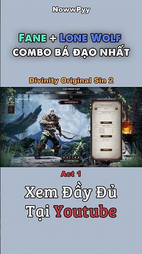 Build Solo Khởi Đầu Cho Mọi Hướng Chơi - Divinity Original Sin 2 #shorts #dos2 #divinityoriginalsin2