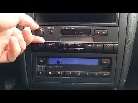 How to unlock safe mode on VW original radio
