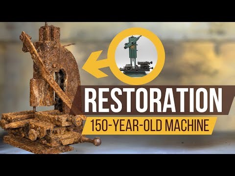 Restoration of a 150-Year-Old Rusty Manual Hand Lever Press Machine