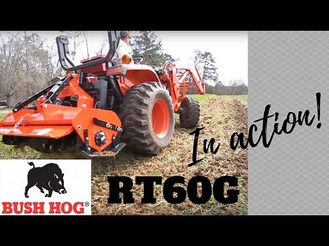2016 Review of Bush Hog Tiller RT60G and Tilling Cover Crop