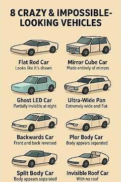 8 Unreal Cars That Look Impossible!#shortsvideo