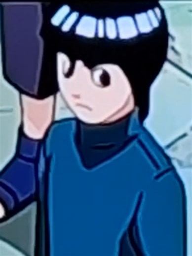 Rock Lee's Iconic Side Eye at Sasuke in Naruto