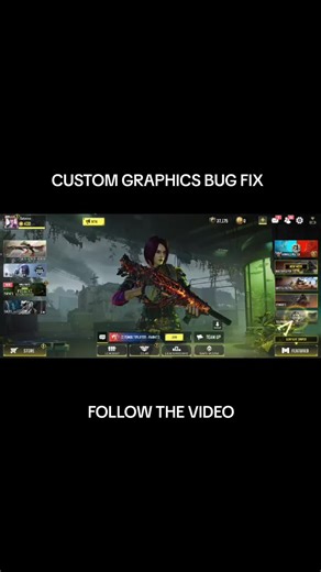 CUSTOM GRAPHICS BUG FIX IN CODM TUTORIAL