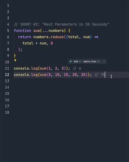 REST PARAMETERS MUST BE LAST! ⚠️ Remember this rule or your code breaks Only ONE rest parameter allowed #JavaScript #CodingTips #WebDev #Programming #ES6 | Fullstack Flow