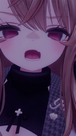 Eku has a huge mouth #adorable #vtuber #anime