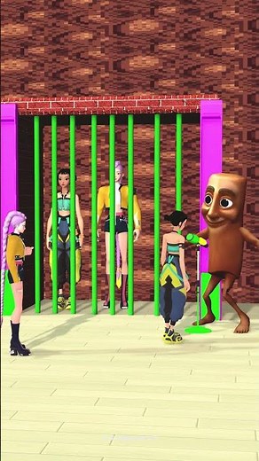 Rumi Mira and Zoe save their parents from prison challenge #rumi #funny #zoey #memes