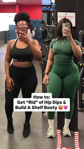 Now you CANNOT get “rid” of hip dips because it’s a bone and your anatomical structure. However, you can target different parts of your glutes and achieve the more rounded look you’re going for. Here’s a beginner friendly glute & hamstring workout that targets your glutes from every angle. If you’re tired of guessing what to do at the gym and want real structure AND results, DM me “GLUTES” and let’s get to work before summer hits 💪🏾🔥 Outfit: @Oner Active