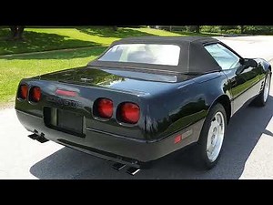 1991 Triple Black Chevrolet Corvette 6-Speed Convertible