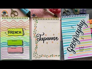 7 DIY Front Page Ideas | Assignment Front Page Design | Notebook Cover Design | For School Project
