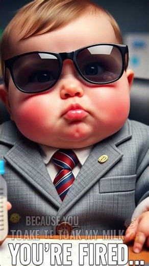 Funny baby boss fired her imploise #baby #asmr #viralfypシ #cutebabbyboy #cute #funnycute