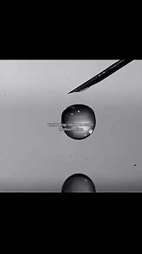 Slow Motion Water Drop Falling - Mesmerizing Visuals