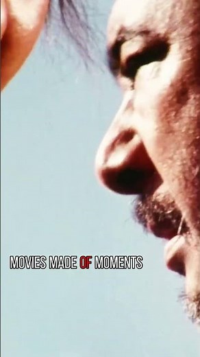 A spectacular fight scene from the Japanese sword-fighting film *Zatoichi*. The reverse-hand slash.