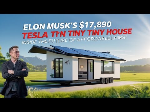 Elon Musk’s $17,890 Tesla Tiny House: Inside the Future of Affordable Living!