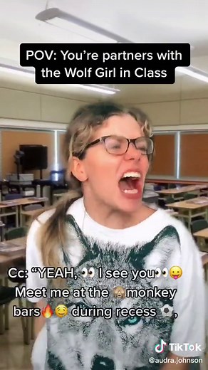 help she’s gone feral again #wolfgirl #wolfclan