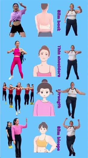 4 Exercises to Slim Back, Shoulders & Biceps 🔥 Quick Fat Burn #dance