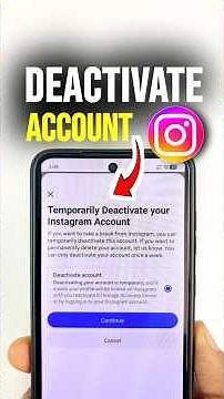 Deactivate Instagram Account | How to Deactivate Instagram Account Temporarily