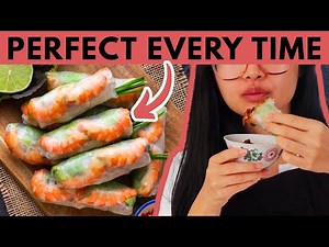 Grandma’s Vietnamese Rice Paper Rolls Rolled With LOVE 👵 (Gỏi Cuốn)