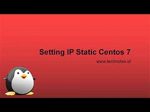 Setting IP Static Centos 7