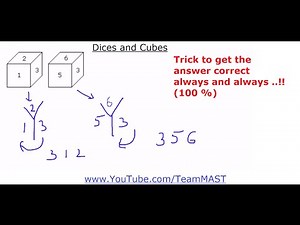 Cubes and Dice Video Lecture | General Intelligence and Reasoning for SSC CGL
