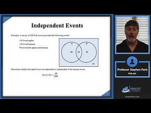 Independent Events (SOA Exam P – Probability – General Probability Module)