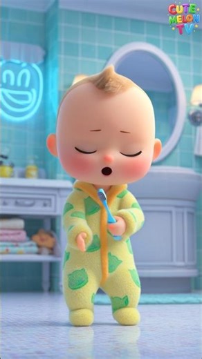 JJ’s Magical Toothbrush Dance 🪥✨ | Fun Morning Routine | CuteMelon TV #shorts #cartoons