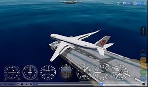 【GeoFS】国航A350半成功降落航母