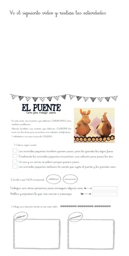 Valores interactive activity