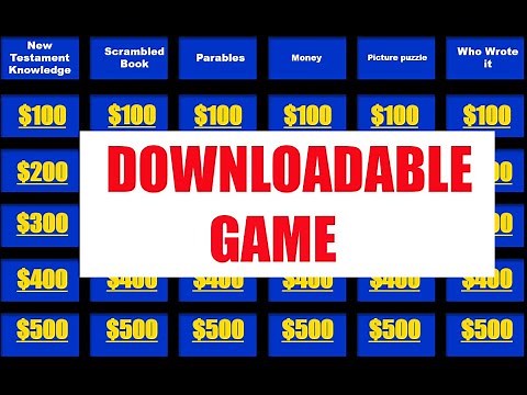 Biblical Jeopardy - Bible Trivia - Full Game #3