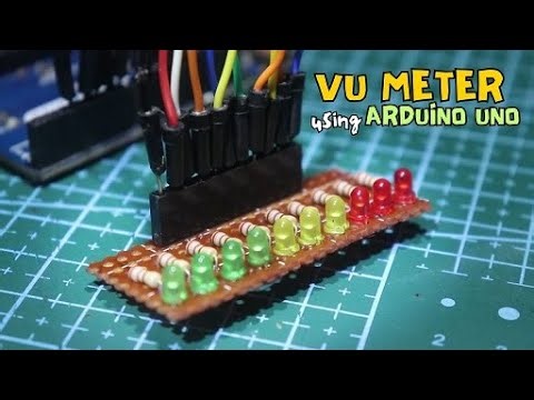 VU Meter using Arduino Uno Microcontroller (DIY)