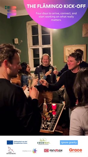Flämingo Startup Hub on Instagram: "Last week, the first Flämingo cohort arrived in Brandenburg for the kick-off of the accelerator.🦩 Over four days, the founders from @european_artist_bank , MedyaN, TechNovator, @joinartframers, Urbix Hub and Virtual Story came together to slow down, get grounded, and start working — not on buzzwords, but on real questions:# What are we building? For whom? What do we need to grow? And what kind of company do we want to become? The kick-off was designed to crea