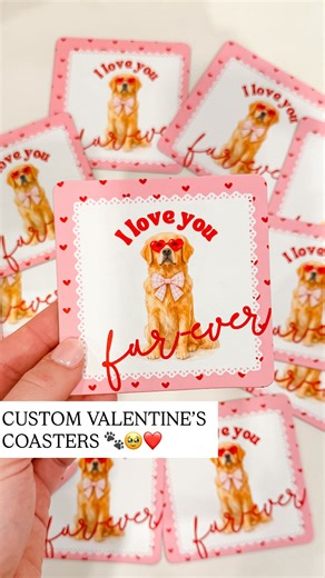 Shelby Parks on Instagram: "Less than $9 !! We all know by now I make Walgreens coasters for literally every and anything They’re super inexpensive, personalizable, & you can pick them up within the hour! Not to mention they make great gifts! So here’s your sign to get Valentine’s Day coasters printed with your pet (before they run out of coasters material because that happens a lot… lol) *Comment VDAY to have a link to the canva template & coupon code sent to your inbox 💌 • • • #lifehack #vale