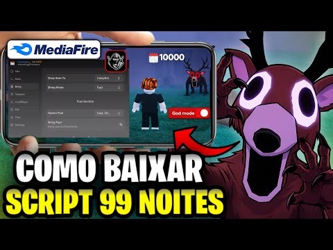 ⚡ Como BAIXAR e COLOCAR SCRIPT no 99 NOITES NA FLORESTA (Celular/PC) Instalar Executor - Usar Script