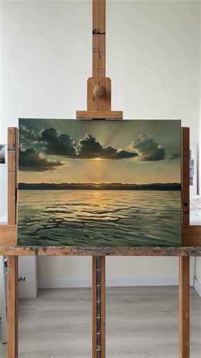 A Thread of Stillness — Oil Painting from Connected Series
