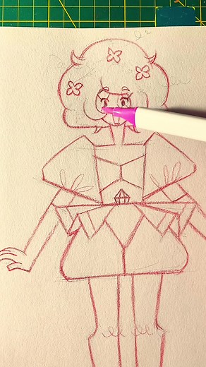 Creating a Stunning Pink Diamond Sketch with Acrylic Markers