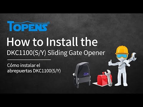TOPENS DKC1100S Gate Opener Installation Video