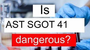 Is AST SGOT 41 high, normal or dangerous? What does Aspartate aminotransferase level 41 mean?