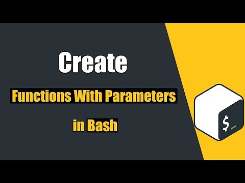 How to Create Functions with parameters In bash