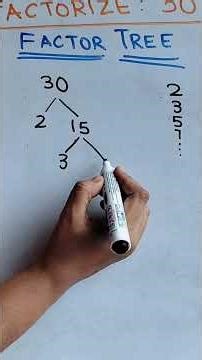 Factorize 30 by Factor Tree method/ Prime factors of 30/ Prime factorization of 30