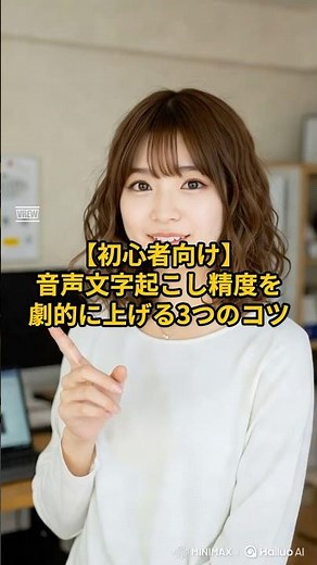 【初心者向け】音声文字起こし精度を劇的に上げる3つのコツ #文字起こし #音声入力 #生産性向上 #カタルノート #議事録作成
