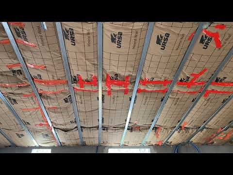 Plafond phase 1 - pose des suspentes et isolation - EP 6
